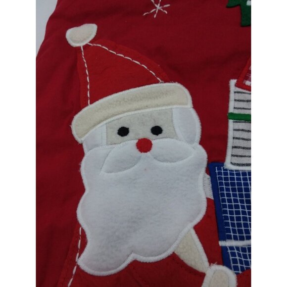 Pottery Barn Kids Karen Jumbo Stocking Santa Gifts Holiday Xmas Quilted 31.5 in - Picture 4 of 13